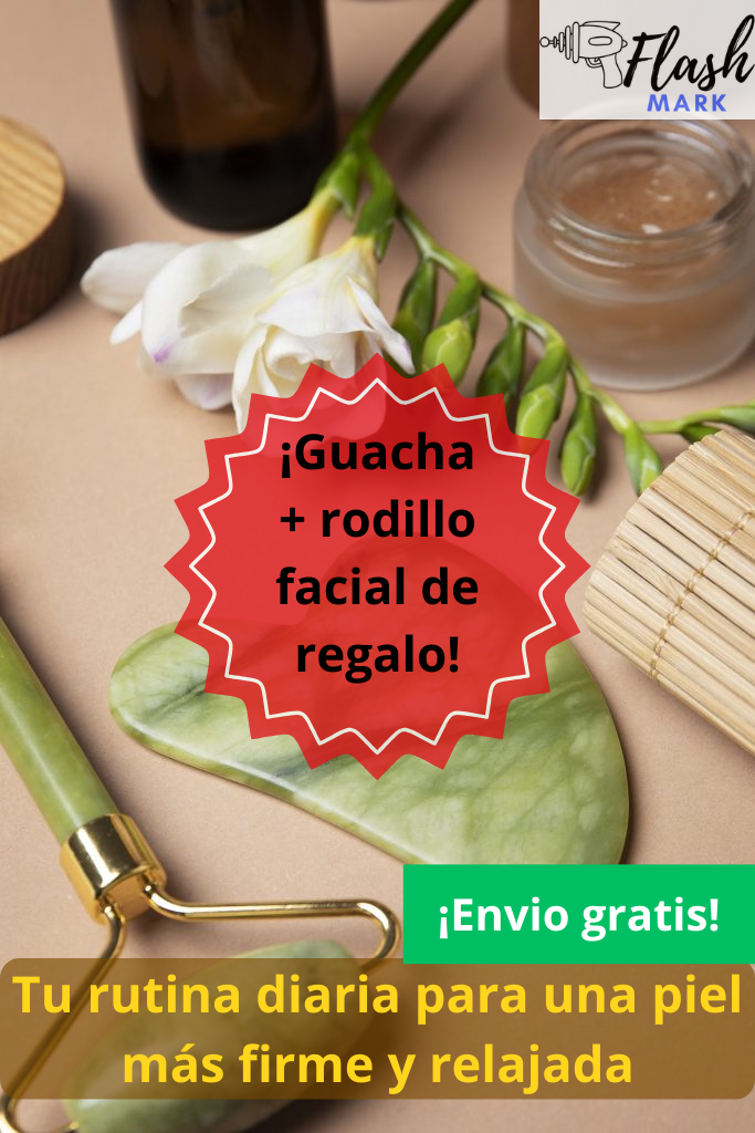 Gua sha + rodillo facial de regalo